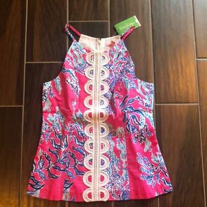 Lily Pulitzer NWT Annabelle Top / Capri Pink